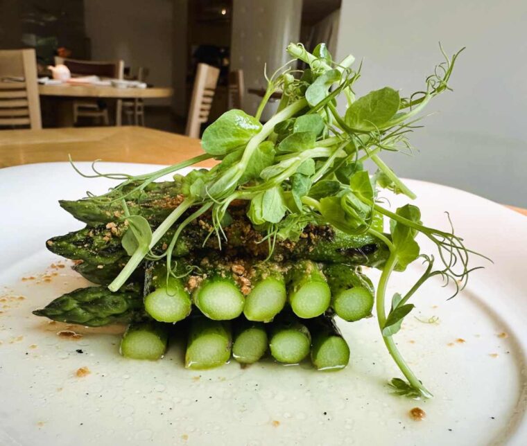 Nobu Old Park Lane asparagus with dry miso
