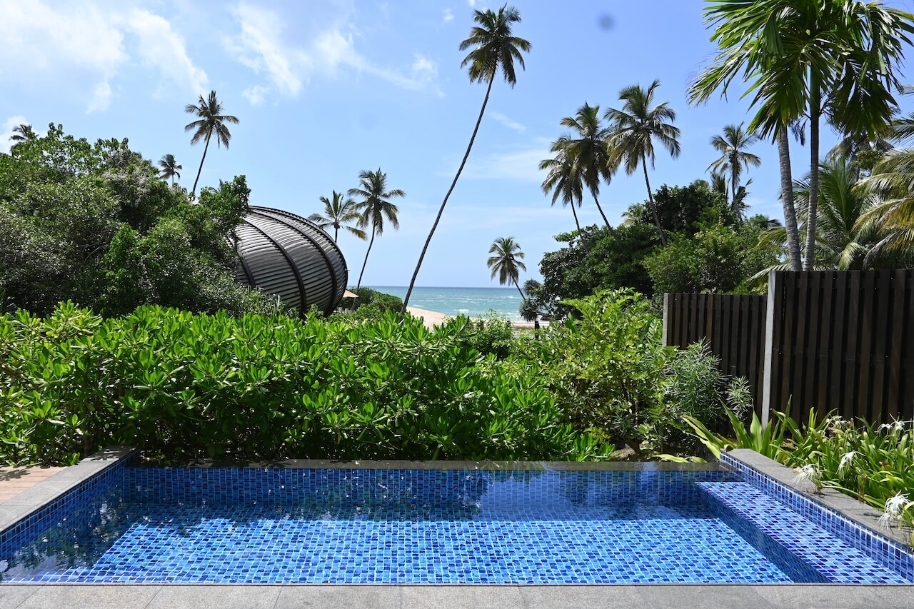 View from pool villa