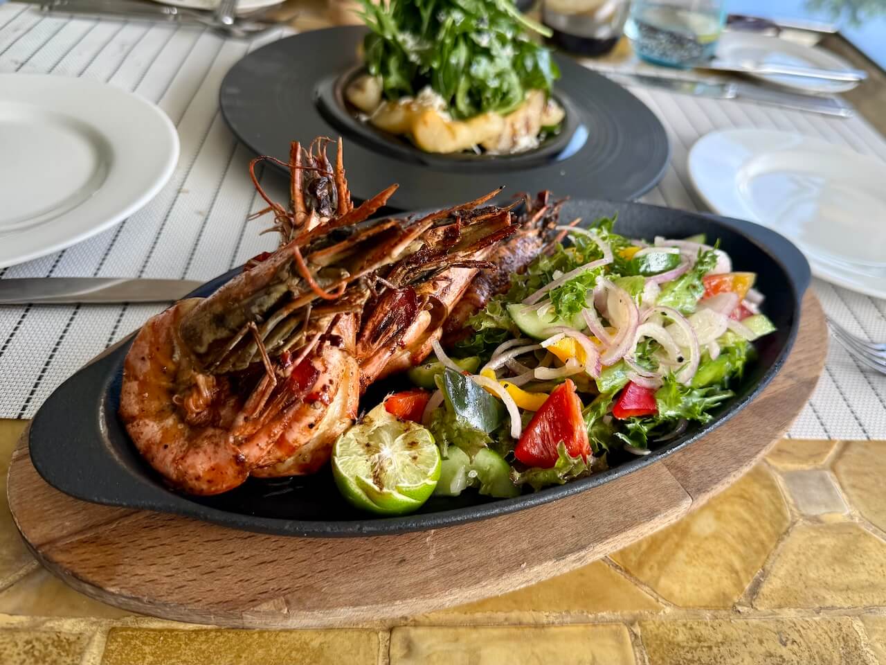 Prawns at Aquolina Anantara Kalutara