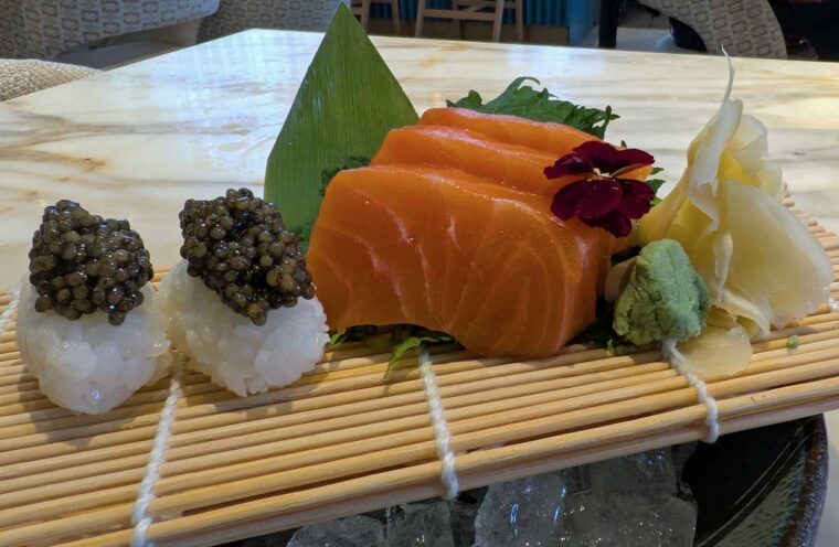 Sashimi and Nigiri at Caviar House