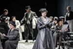 La boheme by Puccini at Glyndebourne, Autumn Season 2025. Director Floris Visser, Revival Director Rachael Hewer. Set Designer Dieweke van Reij. Rodolfo - Andres Agudelo, Mimi - Aida Pacu, Marcello - Aksel Daveyan, Musetta - Camilla Harris.