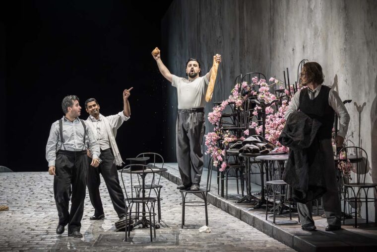 La boheme by Puccini at Glyndebourne, Autumn Season 2025.
Director Floris Visser, Revival Director Rachael Hewer.
Set Designer Dieweke van Reij.