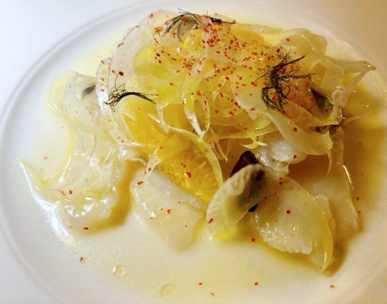 Cicoria - Cured Halibut