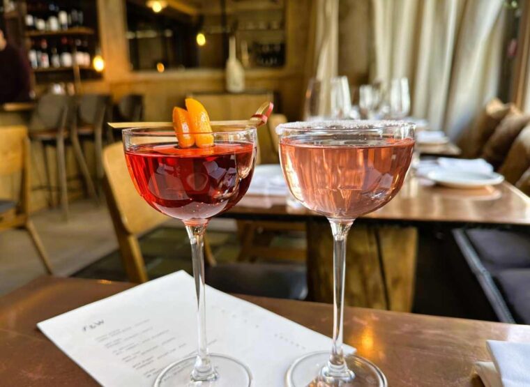 Fire and Wine has a short list of cocktails including non-alcoholic options