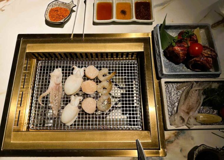 HIgh Yaki Seafood platter BBQ