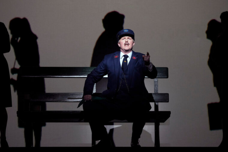 Mr Perks (Gavan Ring). The Railway Children, Glyndebourne Autumn Season 2025