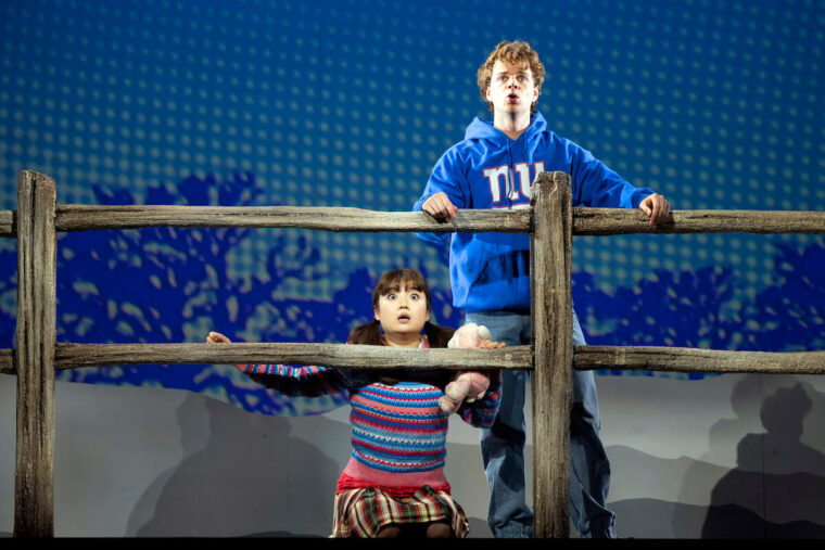 Phyllis (Henna Mun) and Peter (Matthew McKinney). The Railway Children, Glyndebourne Autumn Season 2025
