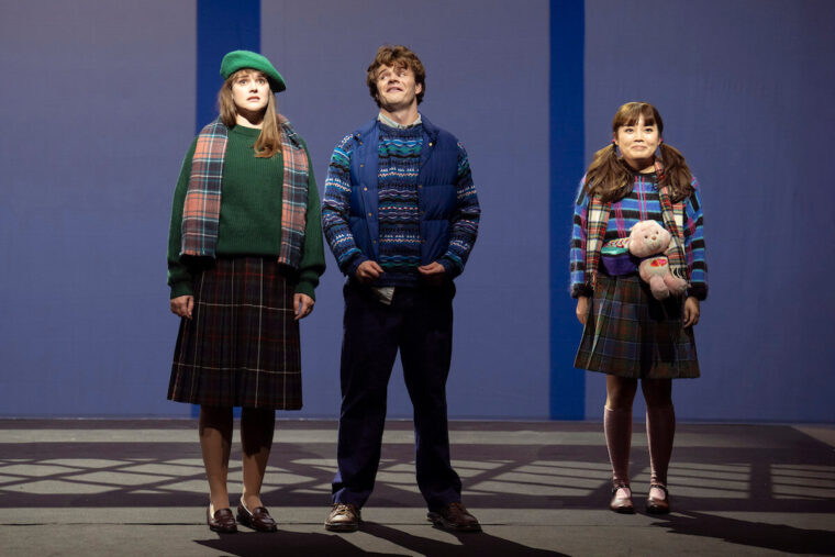 Bobbie (Jessica Cale), Peter (Matthew McKinney) and Phyllis (Henna Mun). The Railway Children, Glyndebourne Autumn Season 2025