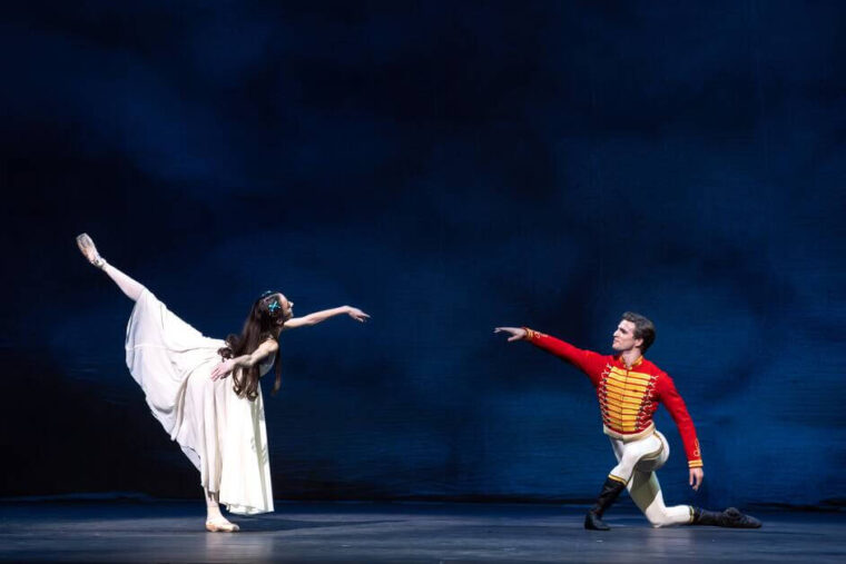 Viola Pantuso as Clara and Leo Dixon as Hans Peter in The Nutcracker
