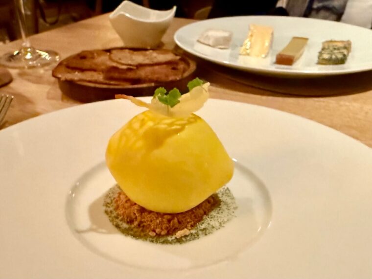 Lemon dessert at 74 Charlotte Street