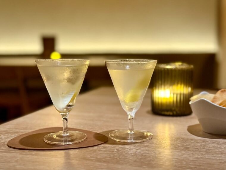 Martinis at 74 Charlotte Street