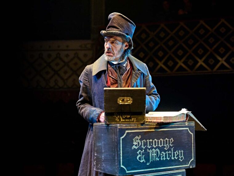 Paul Hilton as Ebeneezer Scrooge - Photo by Manuel Harlan