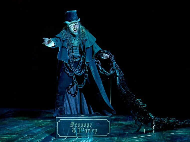 Stuart Neal as Marley in A Christmas Carol - Photo by Manuel Harlan