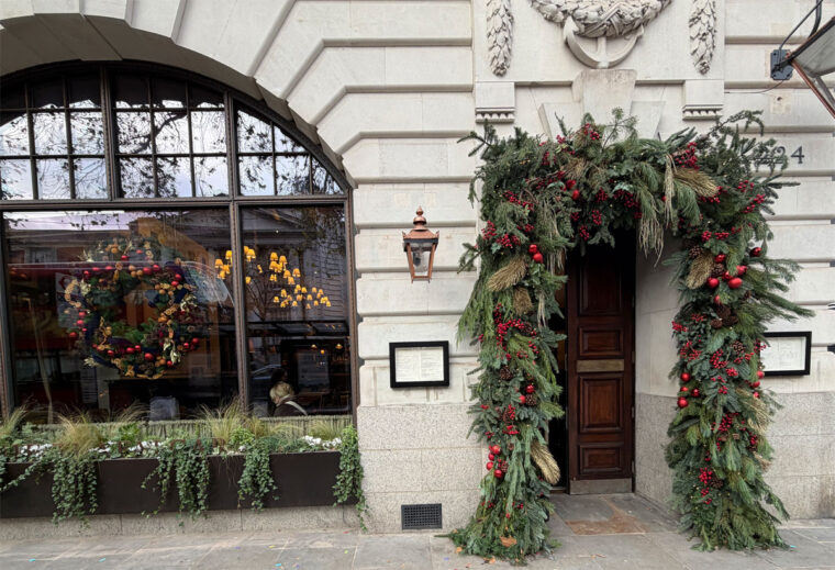 The entrance to The Trafalgar, Chelsea
