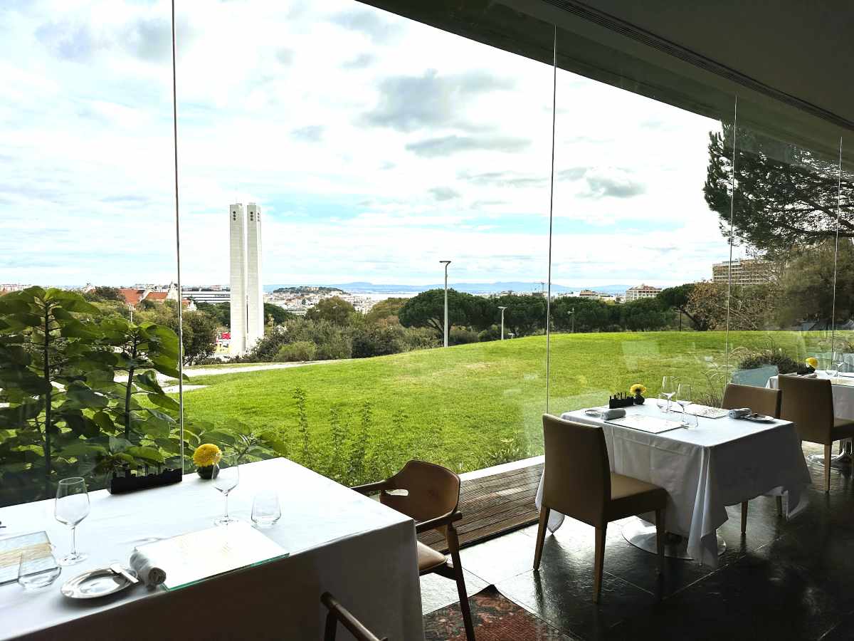 Eleven restaurant is a one Michelin-starred restaurant with views over Parque Eduardo VII 