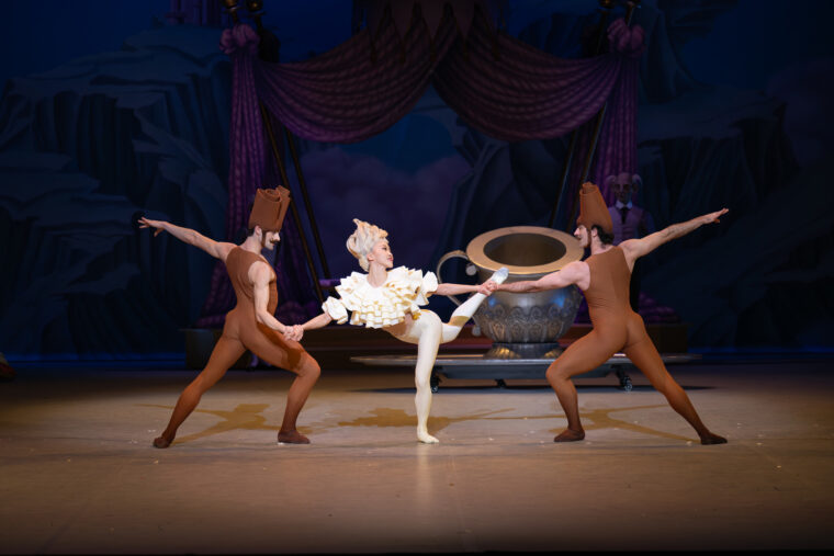 ENB Nutcracker, Act II divertissement, Sahlab (Arabian drink) featuring the drink and two cinnamon sticks