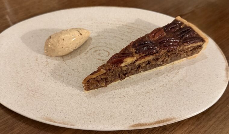 Pecan tart The Parlour Festive Lunch Menu