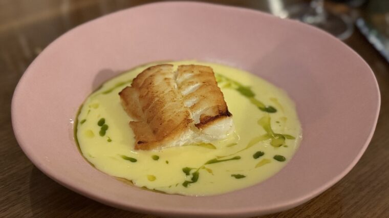 Atlantic cod with broccoli & spiced butter sauce The Parlour