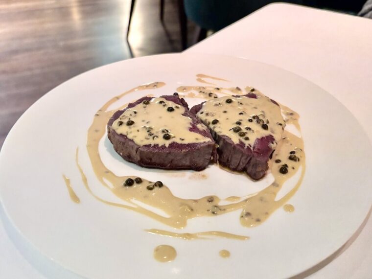 Sartoria Launceston Place steak green pepper sauce
