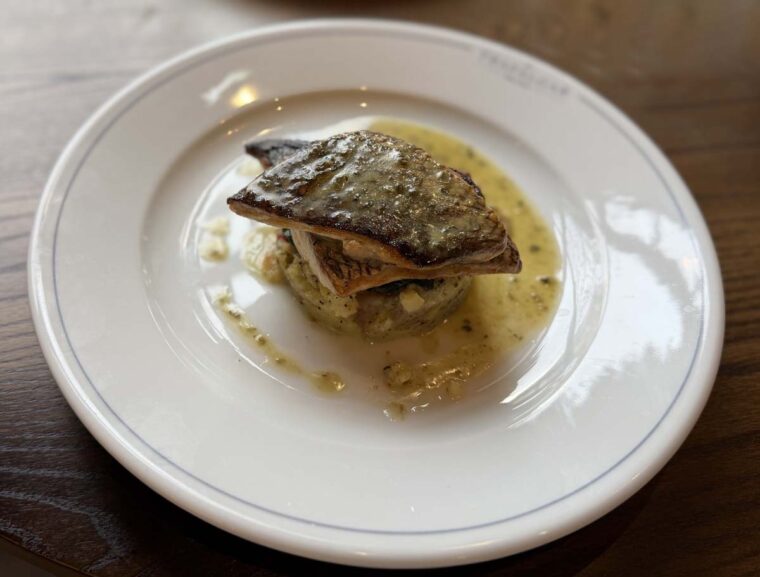 Roasted Stone Bass - The Trafalgar, Chelsea