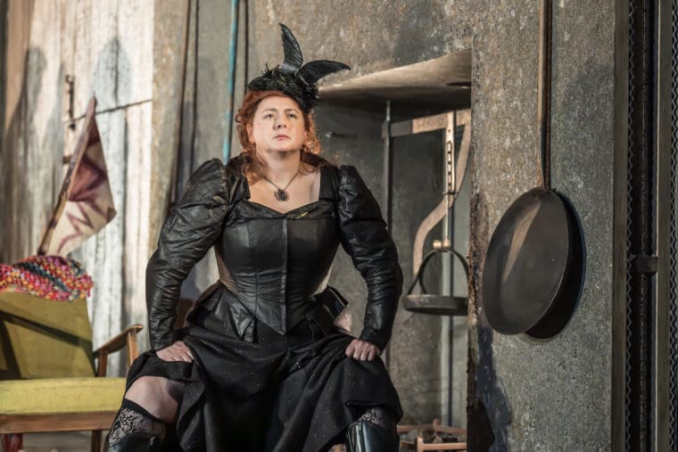 Siobhán McSweeney (Widow Quin) in The Playboy of the Western World at the National Theatre. (c) Marc Brenner 03673