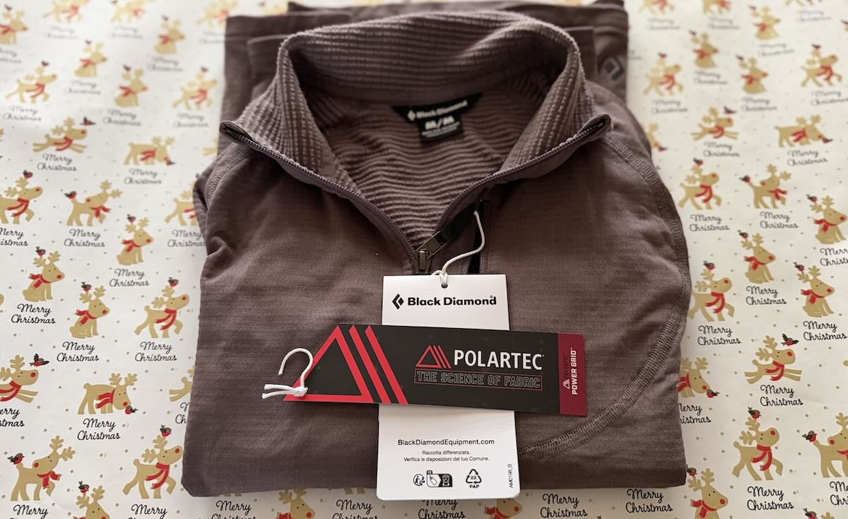 Black Diamond coefficient quarter zip pullover - a Christmas ski gift