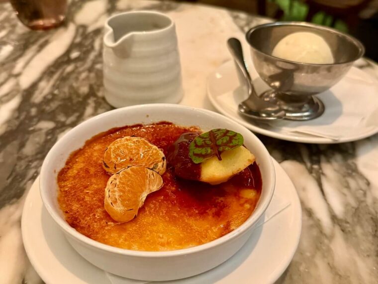 Clementine crème brûlée