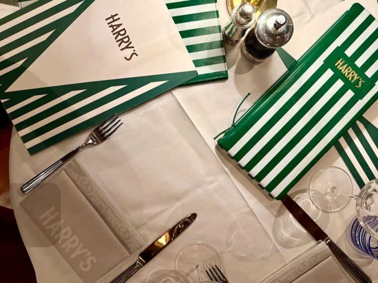 Harry's Covent Garden table setting