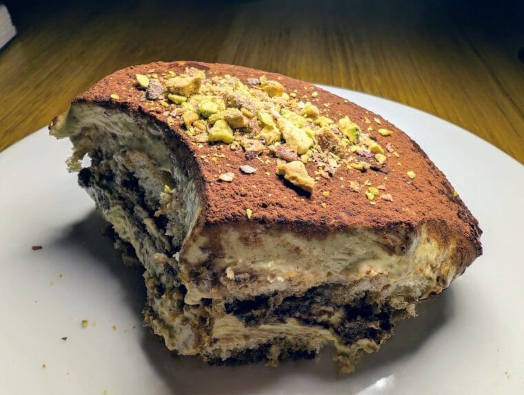 Italian Greyhound pistachio tiramisu