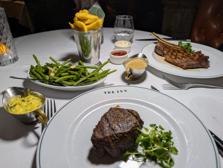 The Ivy in the Park Canary Wharf Wednesday Steak Night
