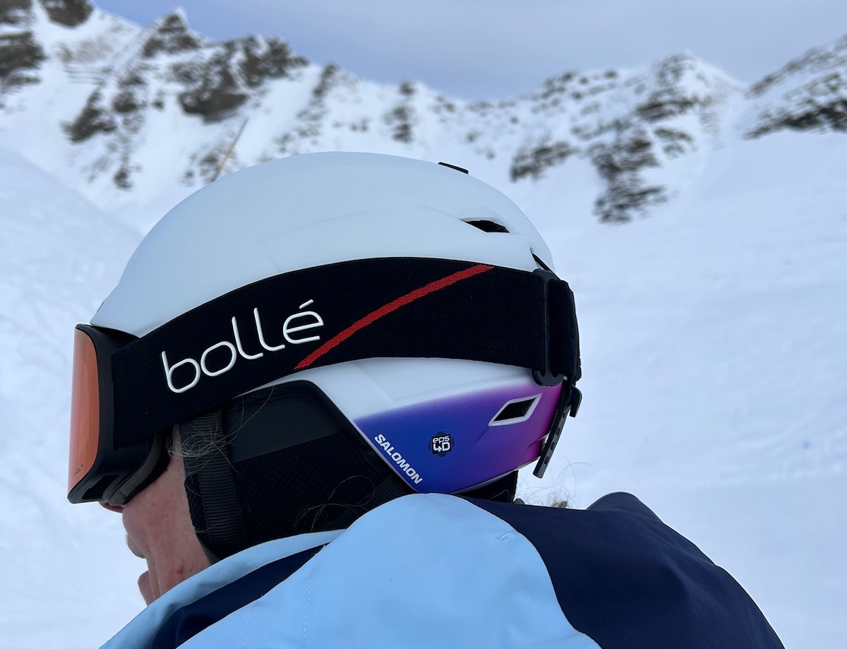Salomon helmet & Bollé goggles - part of the perfect ski kit