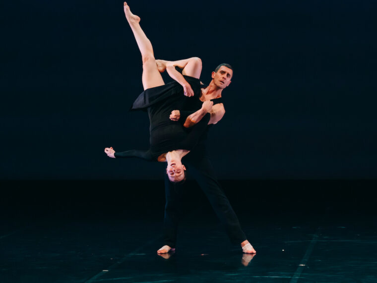 Yorke Dance Project - Modern Milestones - Lacrymosa, dancers l-r, Eileih Muir, Jonathan Goddard, photo Jimmy Parratt 2