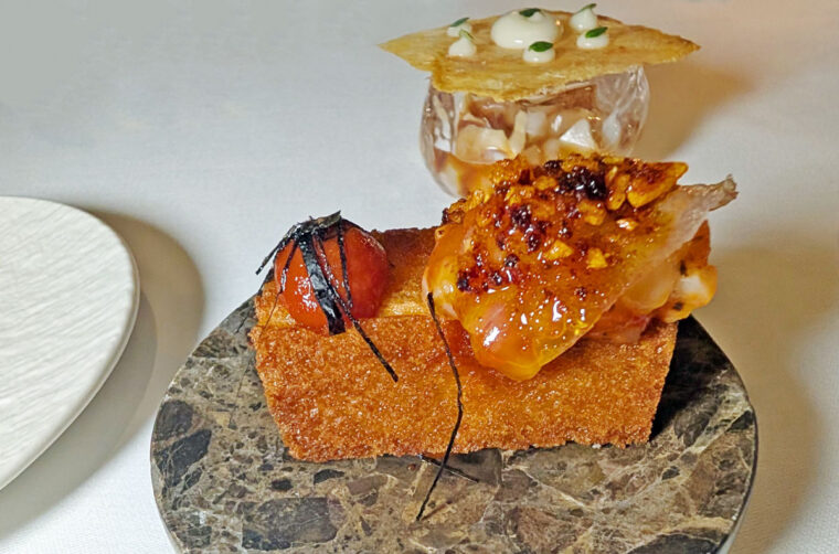 Lobster Toast with Lardo - Tom Brown at the Capital