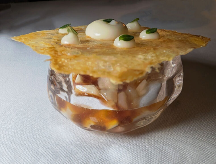 Raw Orkney scallop