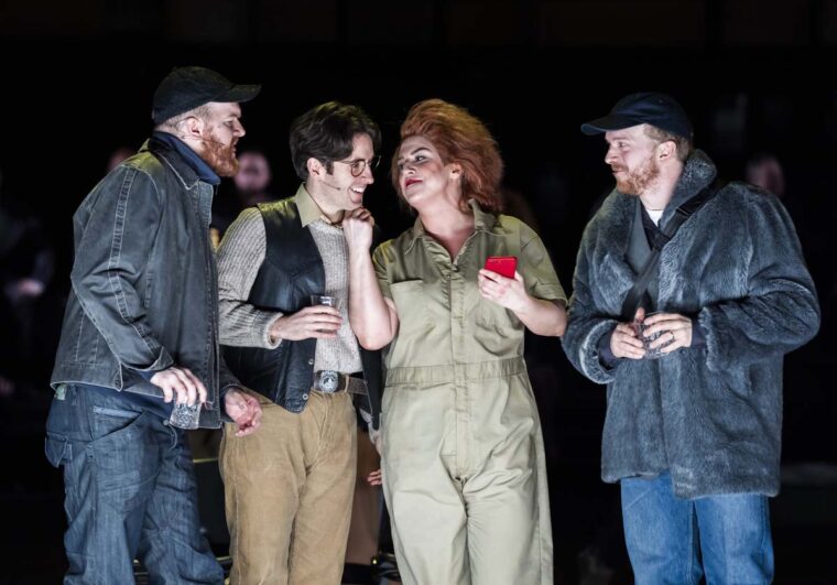 David Shipley, Elgan Llŷr Thomas, Alex Otterburn and Rosie Aldridge in