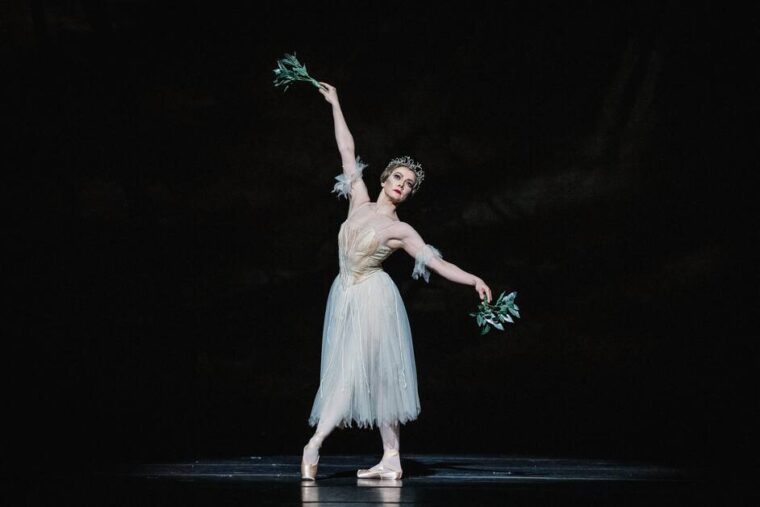 Claire Calvert as Myrtha in Peter Wright's production of Giselle ©2026 Helen Maybanks