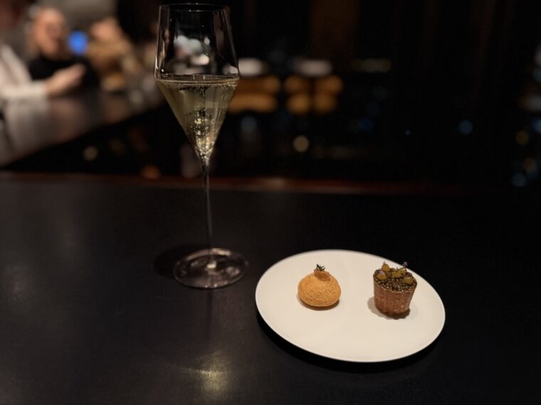 Gougère & crab canapés High Restaurant