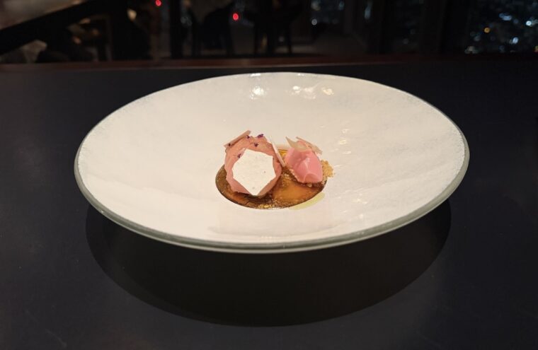 Yorkshire rhubarb dessert High Restaurant