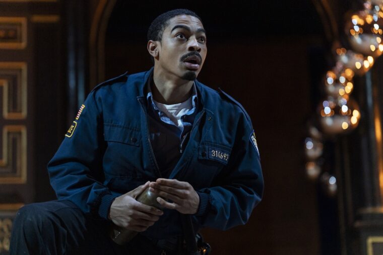 Imani Yahshua as SK Evil in Deep Azure at Shakespeare's Globe. Image credit: Sam Taylor