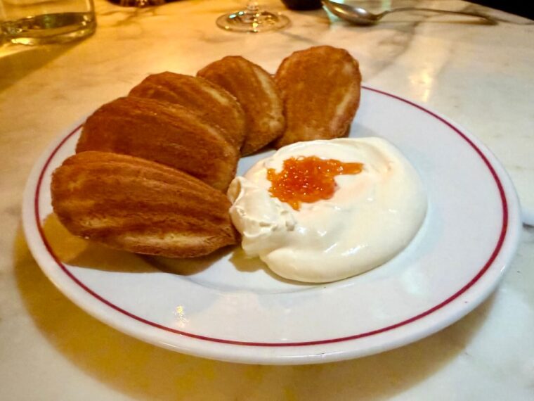 Don't Tell Dad freshly baked madeleines