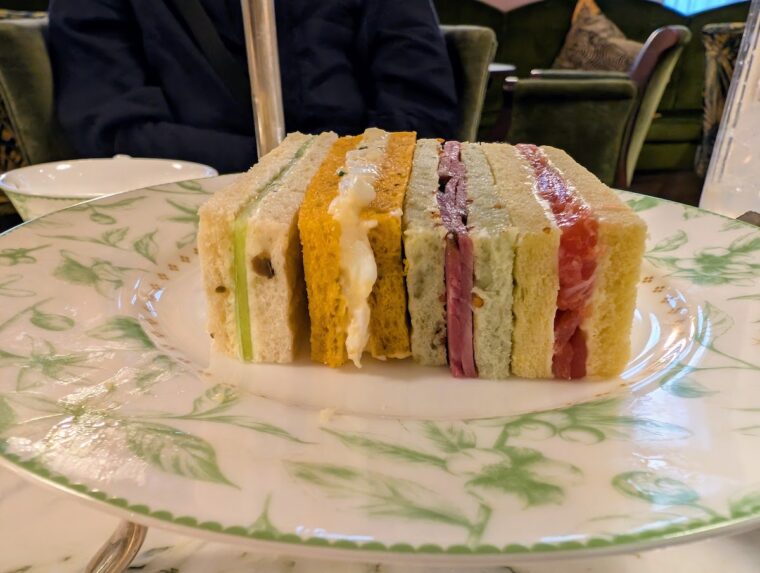 Royal Horseguards Hotel Green Parlour sandwiches