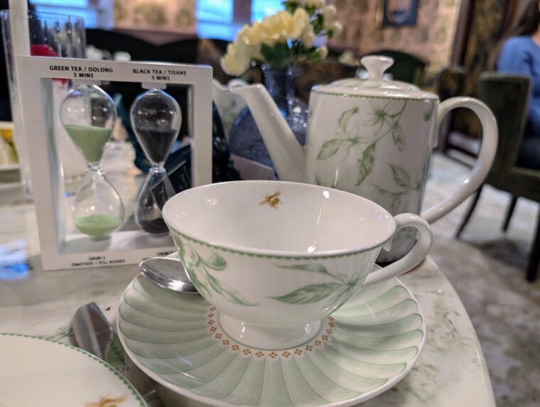 Royal Horseguards Hotel Green Parlour tea service
