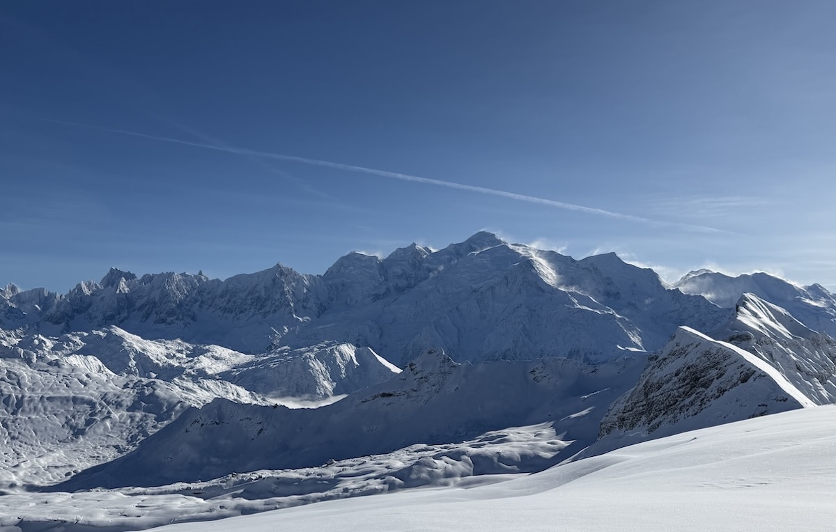 Samoëns view from top of DMC Grand Massif