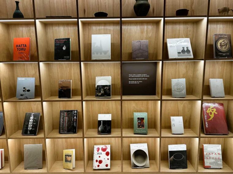 Japan House has a library open to the public