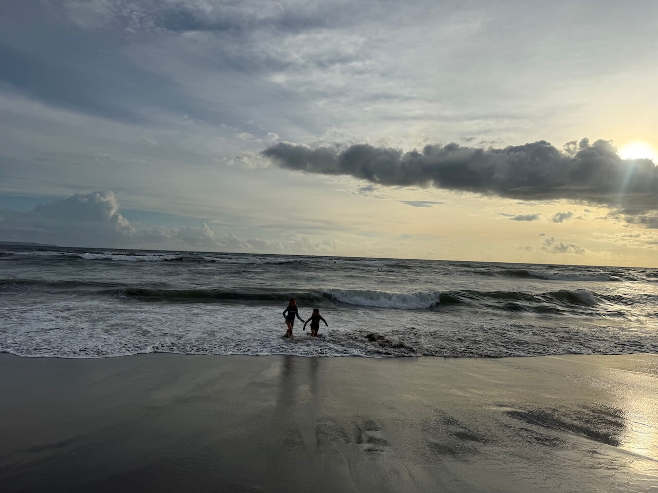 Batu Bolong Beach sunset
