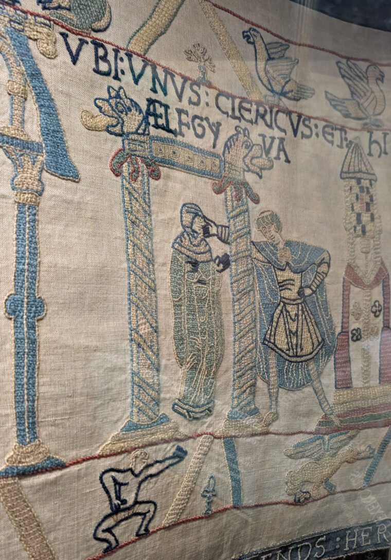Ælfgyva and the Cleric, with the naked man below