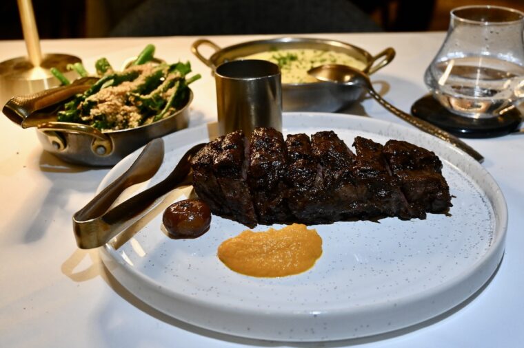 Calabrian chili ribbed NY Strip Sparrow