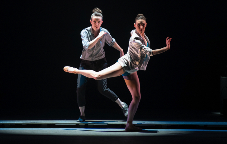 Tap dancer Michelle Dorrance dialogues with ballet dancer Tiler Peck in Time Spell