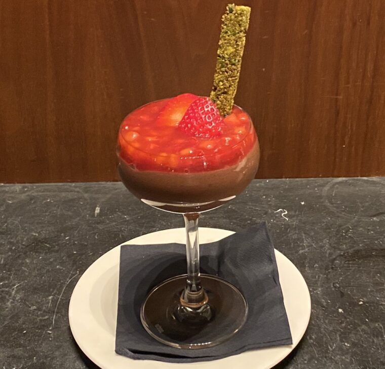 Chocolate & strawberry mousse