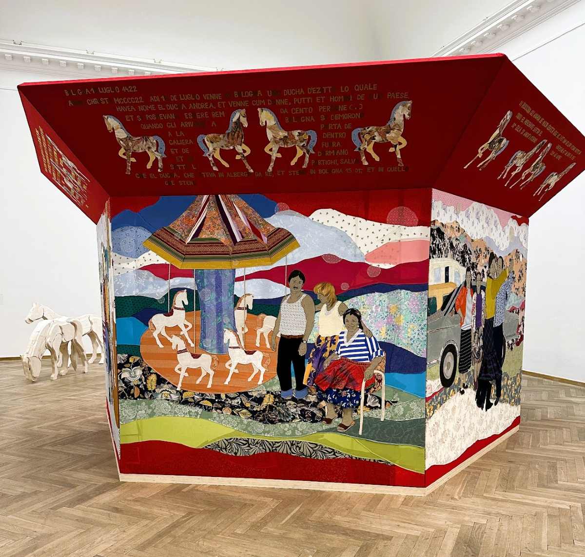 Roma artist, Malgorata Mirgas-Tas installation at Kunsthal Charlottenburg, Copenhagen